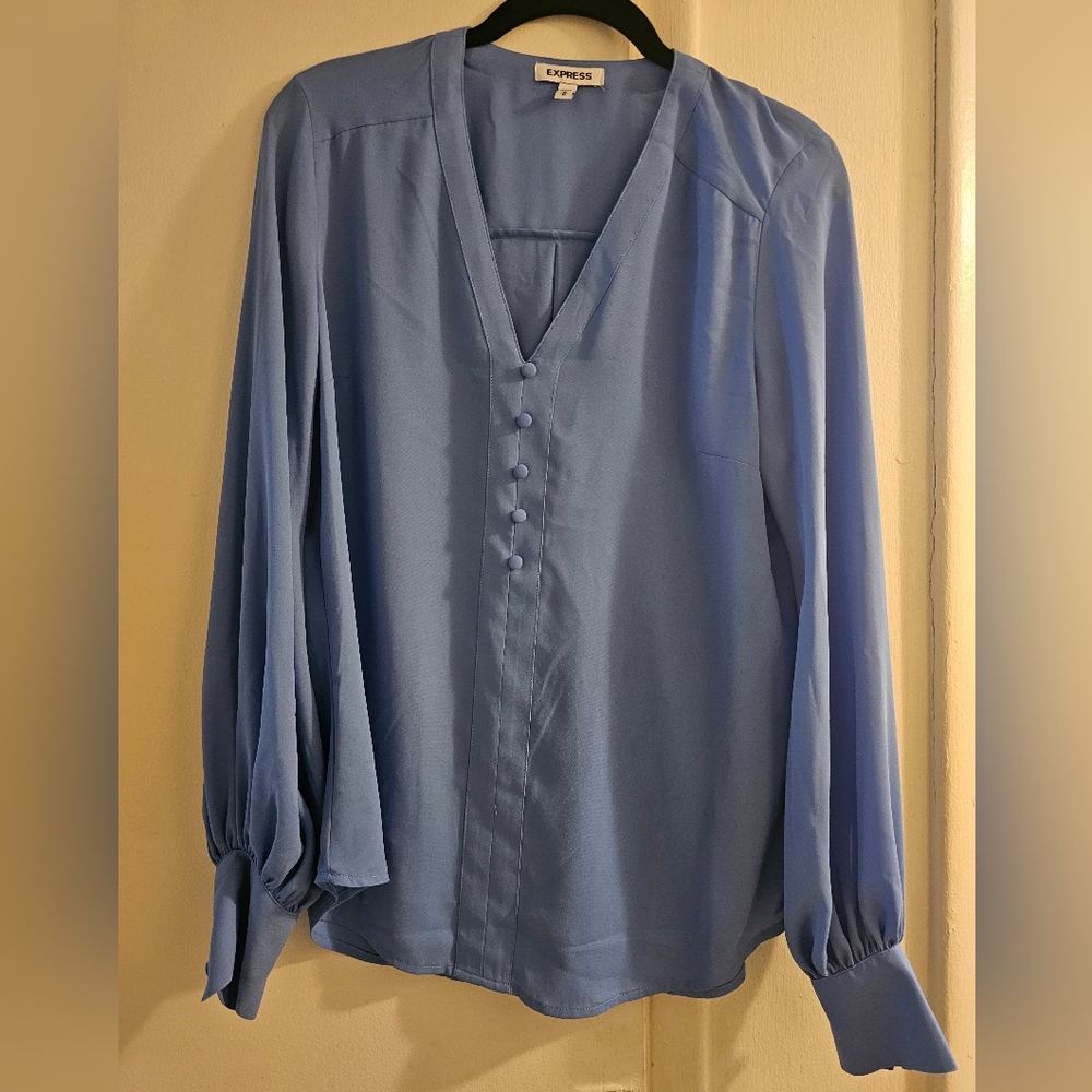 Express Sky Blue Blouse